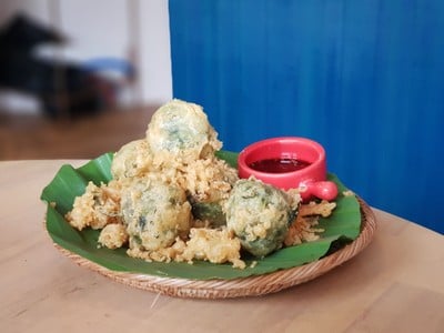 กุ้ยฉ่ายเทมปุระ