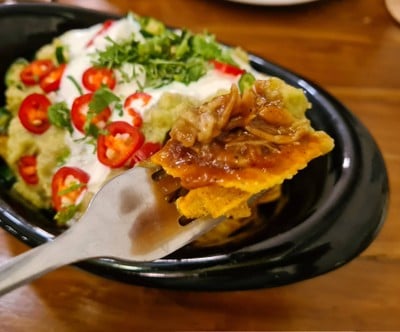 Pull-Pork Spare BBQ Nachos