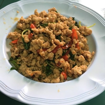 ผัดกะเพราหมูสับ