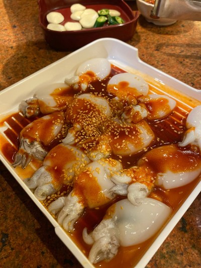 ปลาหมึกผัดไข่เค็ม 