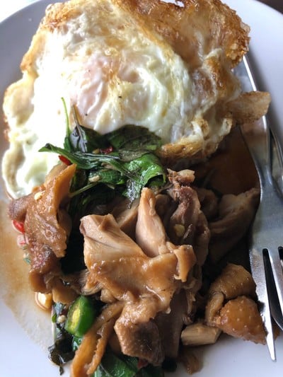 ข้าวราดกระเพราเป็ด