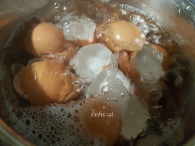 วิธีทำ น้ำส้มเปลือกไข่ ( Calcium acetate )