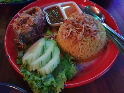 ข้าวหมกปลากะพง