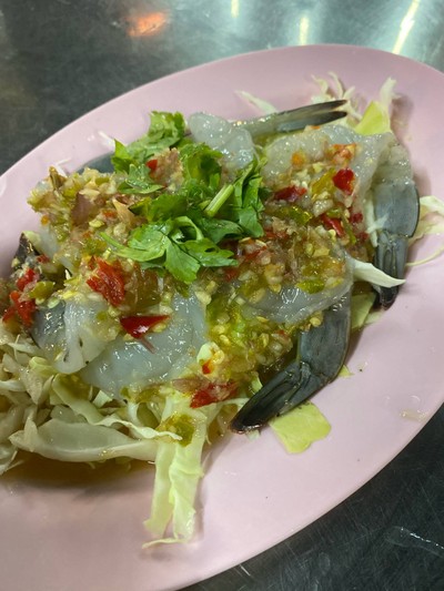 กุ้งแช่น้ำปลา