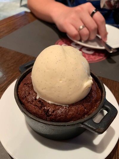 Warm Melted Chocolate Cake