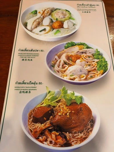 ป้ายราคาหรือสมุดเมนู