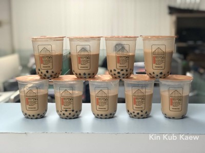 Brown Royal Premium Milk Tea by glass