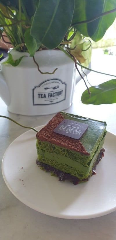 เค้กชาเขียวถั่วแดง