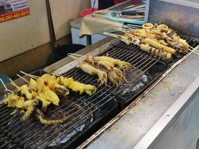 ปลาหมึกย่าง