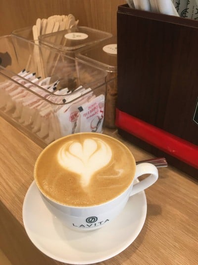 Hot cappuccino