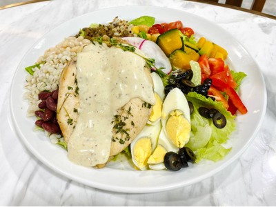 อกไก่ใบไทม์ซอสเต้าหู้