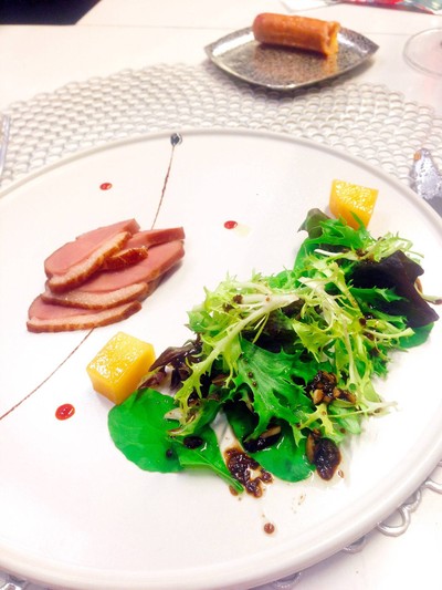 Smoked Duck Breast With Balsamic Dressing