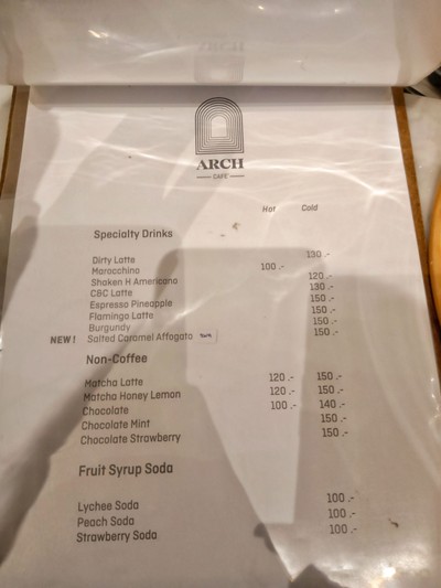 ป้ายราคาหรือสมุดเมนู