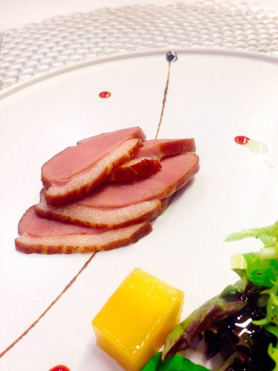 Smoked Duck Breast With Balsamic Dressing