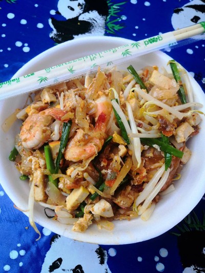 ผัดไทกุ้งสด