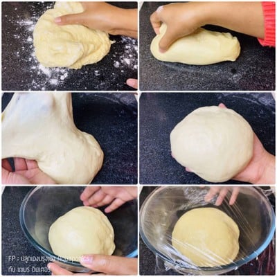 วิธีทำ ขนมปังเนยสด นุ่มนานข้ามวัน (สูตรนวดมือ)