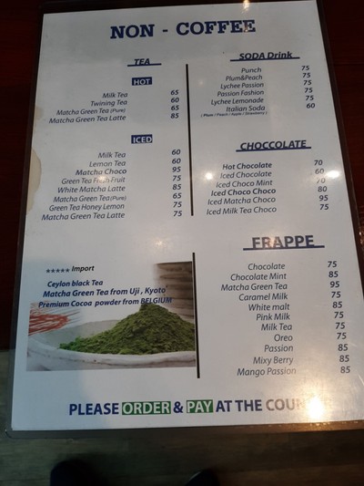 ป้ายราคาหรือสมุดเมนู