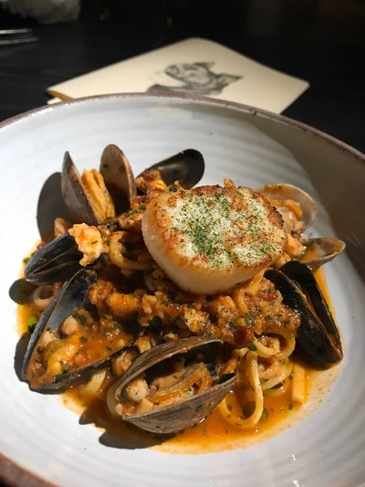 Spicy Seafood Bolognese with Hokkaido Scallop