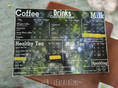 ป้ายราคาหรือสมุดเมนู