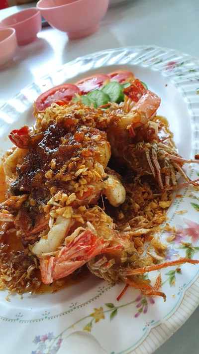 กุ้งทอดซอสมะขาม