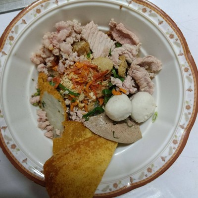 เตี๋ยวหมูโบราณ (แห้ง)