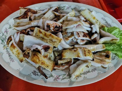 ปลาหมึกย่าง