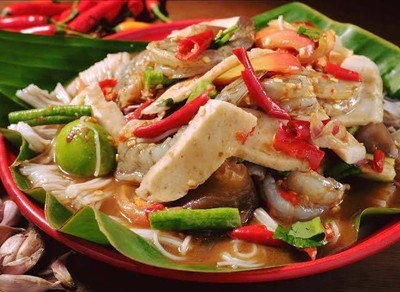 ตำลาวหมูยอ