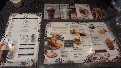 ป้ายราคาหรือสมุดเมนู