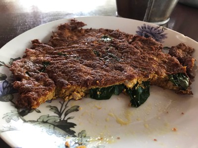 ไข่เจียวเครื่องแกงหมูสับ