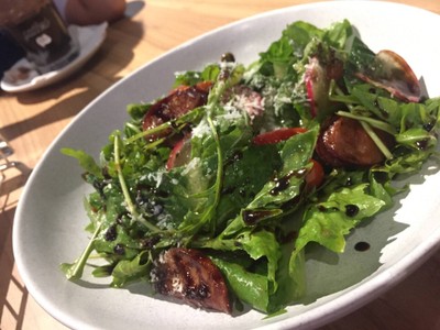 Rocket Chorizo sausage salad