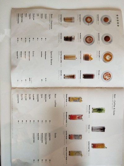 ป้ายราคาหรือสมุดเมนู