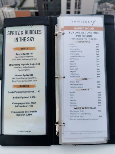 ป้ายราคาหรือสมุดเมนู