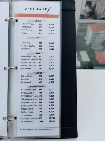 ป้ายราคาหรือสมุดเมนู