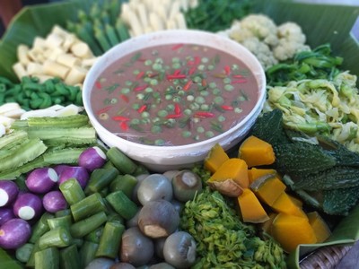 ผักสด ผักต้ม