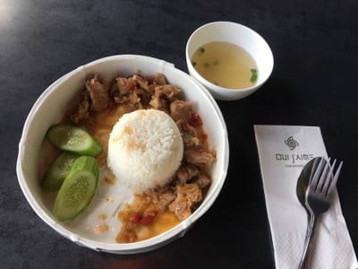ข้าวหมูคั่วเคย