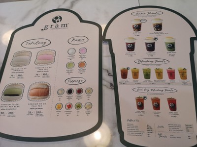 ป้ายราคาหรือสมุดเมนู