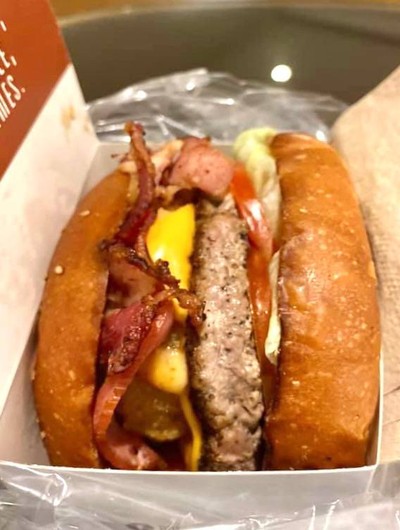 The republic burg add beef bacon