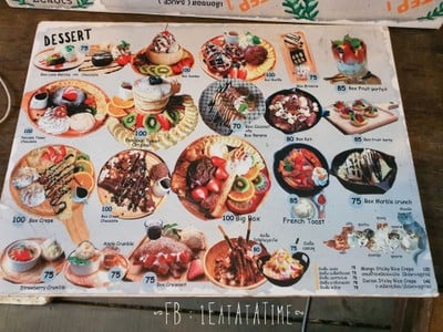 ป้ายราคาหรือสมุดเมนู