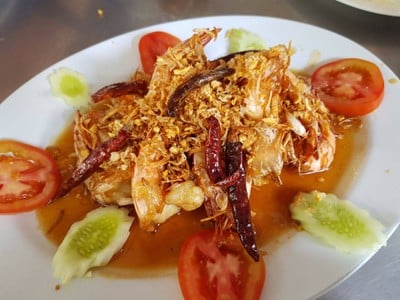 กุ้งทอดซอสมะขาม