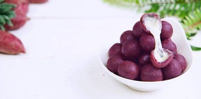 มันม่วงไข่เต่าชีสบอล มันม่วงไข่เต่าชีสบอล