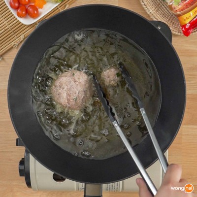 วิธีทำ วุ้นเส้นหมูก้อนทอดเบนโตะ