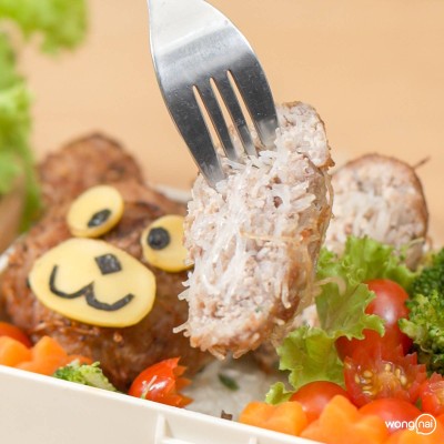 วิธีทำ วุ้นเส้นหมูก้อนทอดเบนโตะ