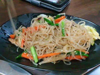 ผัดวุ้นเส้น หมู-เนื้อ เกาหลี