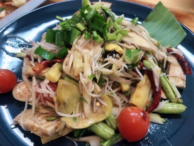 ตำซั่วแคปหมู