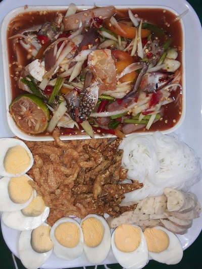 ตำถาดปูม้า