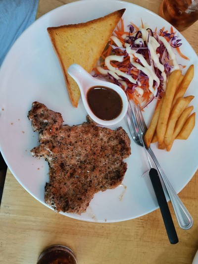 Pork/Chicken Steak With Black Pepper