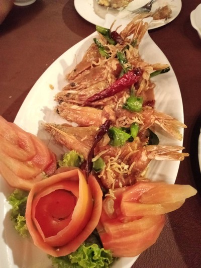 กุ้งทอดซอสมะขาม