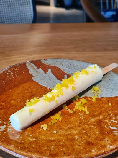 Pickled Lime And Yuzu Kulfi