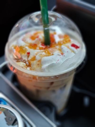 Iced Jelly Baked Apple Latte