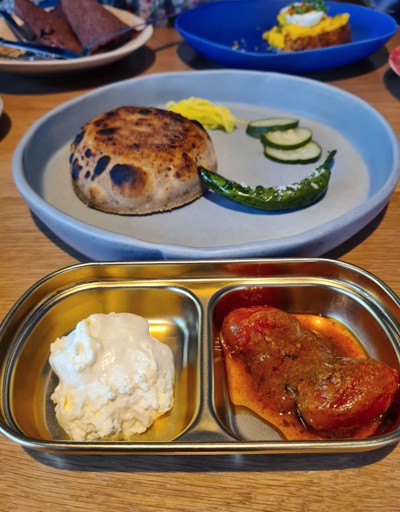 Gobi Paratha, Homemade Butter, Pickles